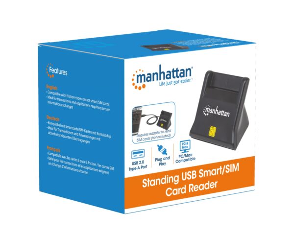 Lettore di Schede Smart SIM Desktop Nero - immagine 8