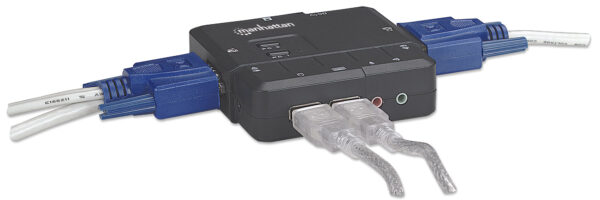 KVM Switch 2 Porte USB/Audio Nero - immagine 8