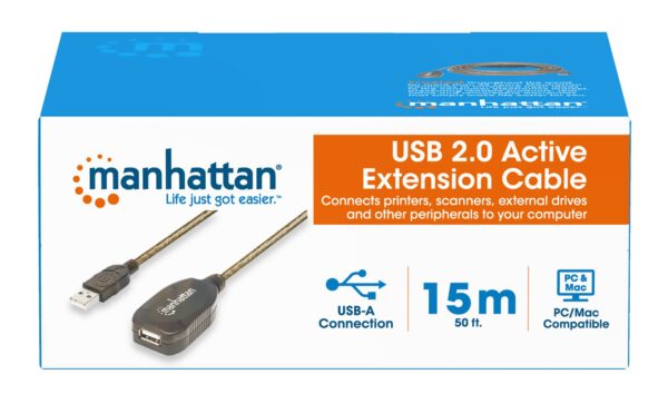 Cavo Prolunga Attivo USB 2.0 Hi-Speed 15 mt - immagine 8