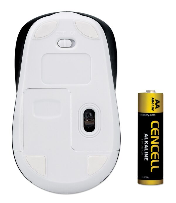 Mouse Dual-Mode Bluetooth e Wireless 2.4 GHz Bianco - immagine 7