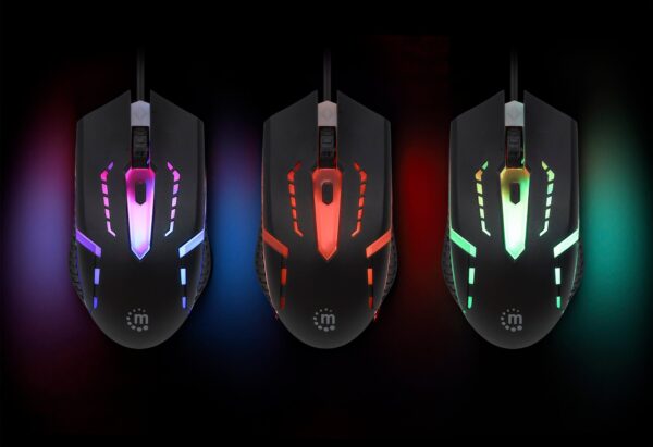 Mouse Ottico Gaming USB 1500dpi Retroilluminazione LED RGB - immagine 8