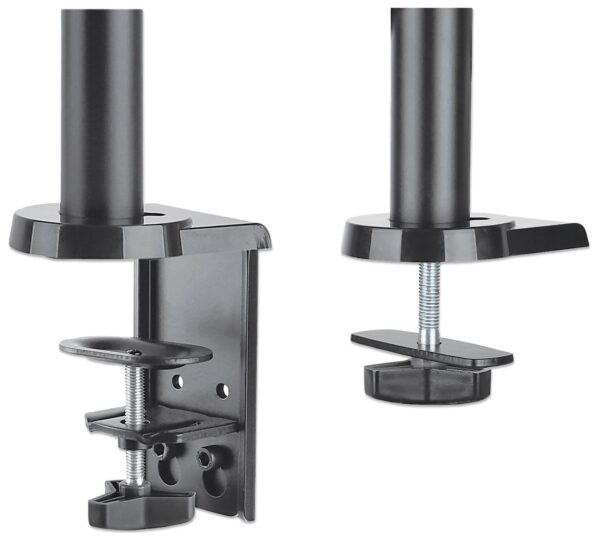 Supporto da Scrivania Doppio Monitor 17-32'' con molla a gas Nero - immagine 8