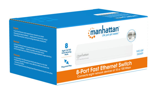 Switch 8 porte 10/100Mbps Fast Ethernet - immagine 8