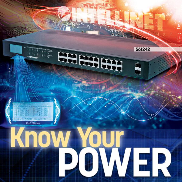 Gigabit Ethernet Switch 24 porte POE+ con 2 porte SFP - immagine 8