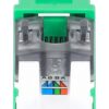 Frutto Keystone Slim Cat.6 per Cavo Rigido con Supporto Punch-Down 25 pz Verde - immagine 7