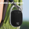 Mini Altoparlante Wireless BT V5.3 Speaker Luce LED Vivavoce TF USB Nero - immagine 8
