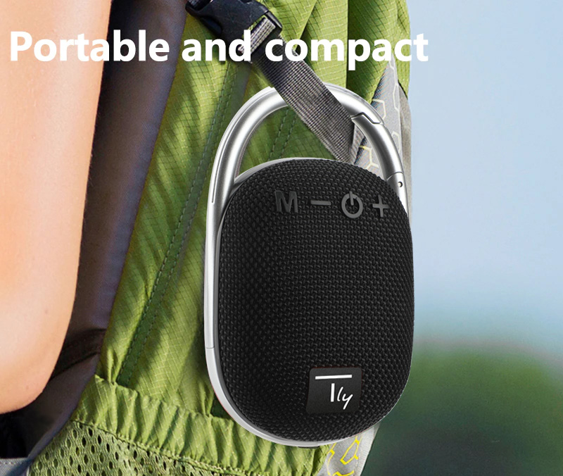 Mini Altoparlante Wireless BT V5.3 Speaker Luce LED Vivavoce TF USB Nero - immagine 8