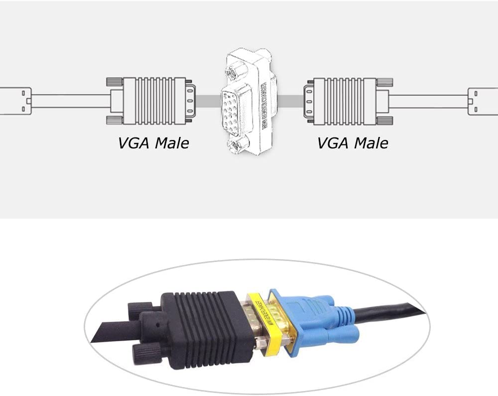 Mini Gender Changer VGA DB 15 poli HD F/F - immagine 7