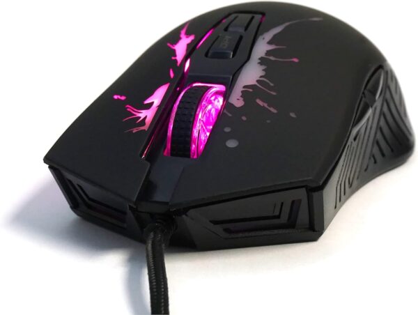 Mouse ottico Gaming LED RGB con cavo USB - immagine 8