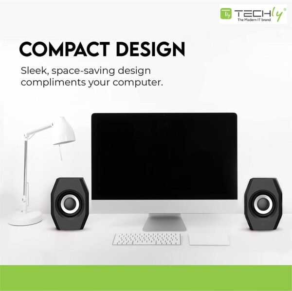 Set Altoparlanti per Notebook e PC USB 2.0 Jack 3,5mm Controllo Volume - immagine 8