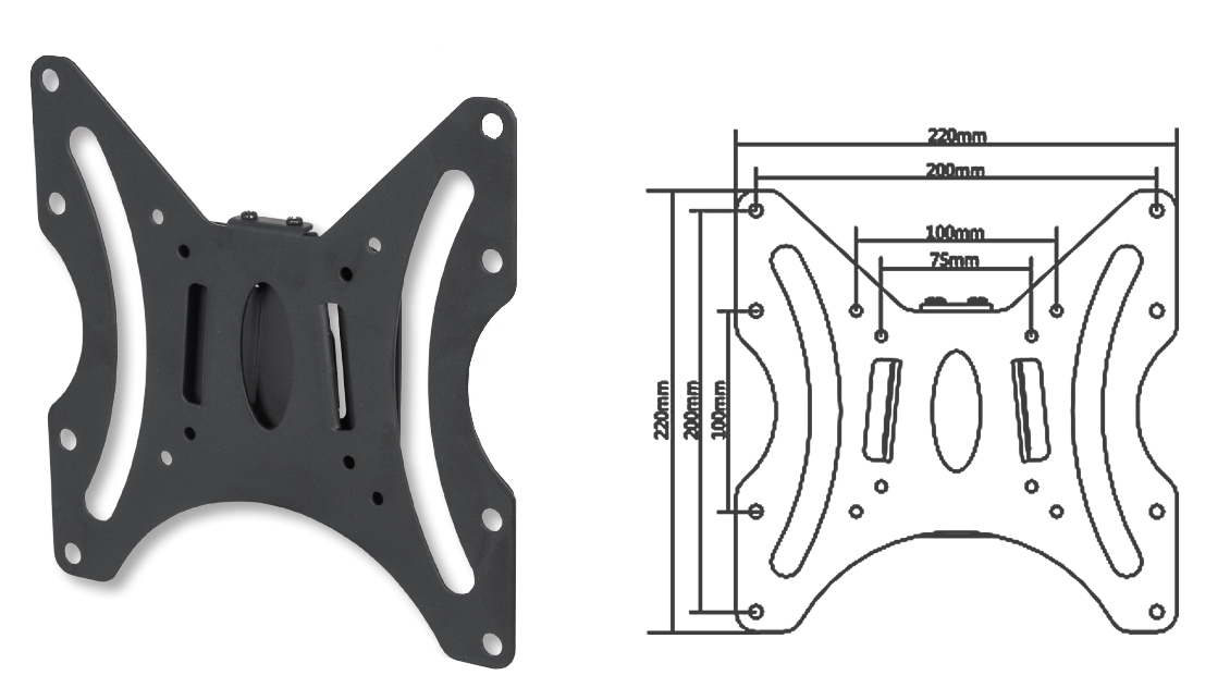 Supporto a Muro Universale Ultra Sottile per TV Flat-Panel 23-42'' - immagine 8