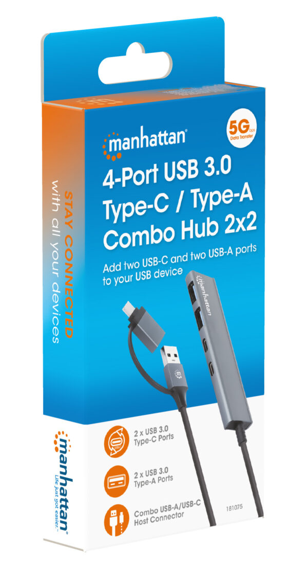 Hub 2 Porte USB-A + 2 Porte USB-C™ USB 3.2 Gen 1 - immagine 8