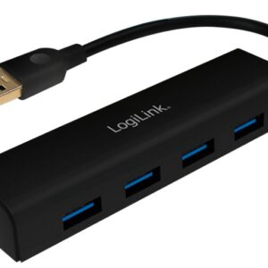 Hub USB3.0 4 Porte Nero