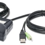 Mini KVM Switch 2 Porte USB con Audio
