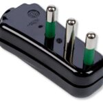 Spina ribassata 2P+T 16A Nero