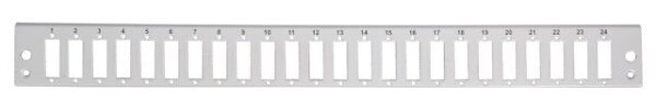 Pannello di distribuzione 24 bussole SC Duplex / LC Quad 1U Grigio