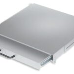 Cassetto Porta Tastiera 1U per Armadi Rack 19'' con Serratura Grigio