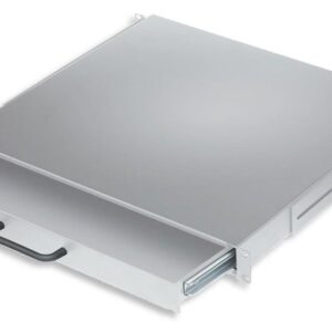 Cassetto Porta Tastiera 1U per Armadi Rack 19'' con Serratura Grigio