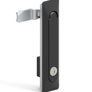 Maniglia Girevole per Porta Armadi Rack Nera