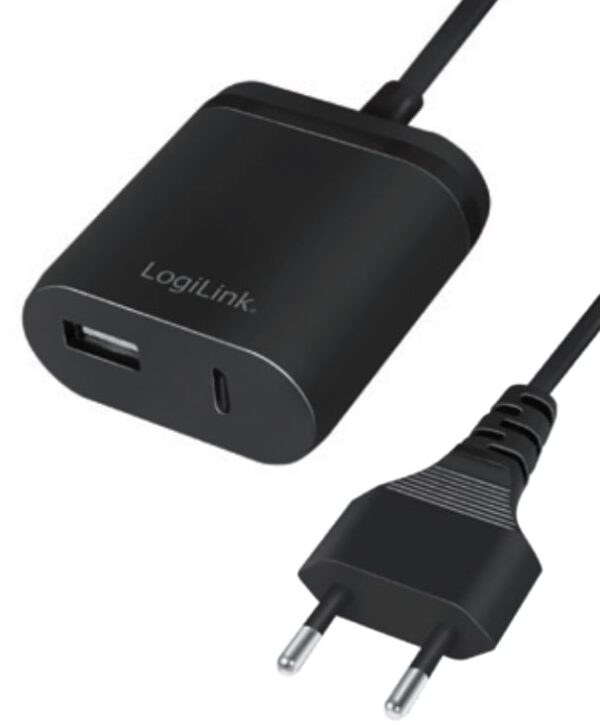 Caricatore USB con porta USB tipo A e USB-C™ cavo 1,5m 12W