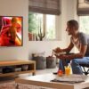 Supporto a Muro per TV LED LCD 42-80'' Ultra Slim fisso H600mm - immagine 7