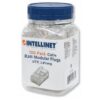 Confezione 100 Plug RJ45 per Cavo Rigido Cat.5e UTP