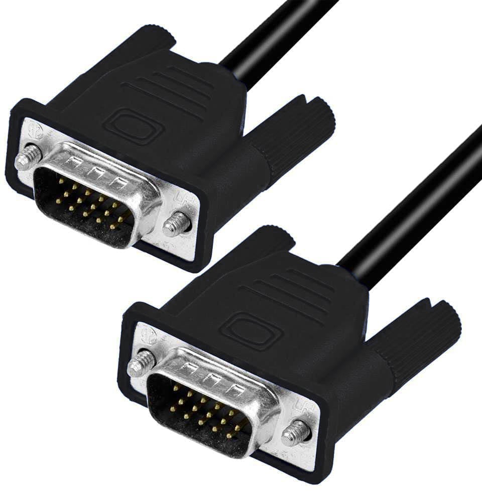 Cavo monitor SVGA standard M/M 7,5 mt NERO