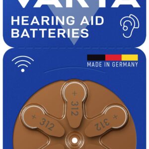 Batterie a Bottone per Apparecchi Acustici V312 6pz