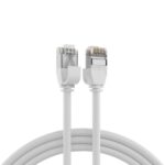 Cavo di Rete Patch in Rame Cat.6A U/FTP TPE 4mm Ultraflex Bianco 0,25m