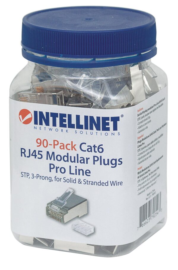 Set da 90 Plug Modulari Pro Line RJ45 Cat.6 UTP