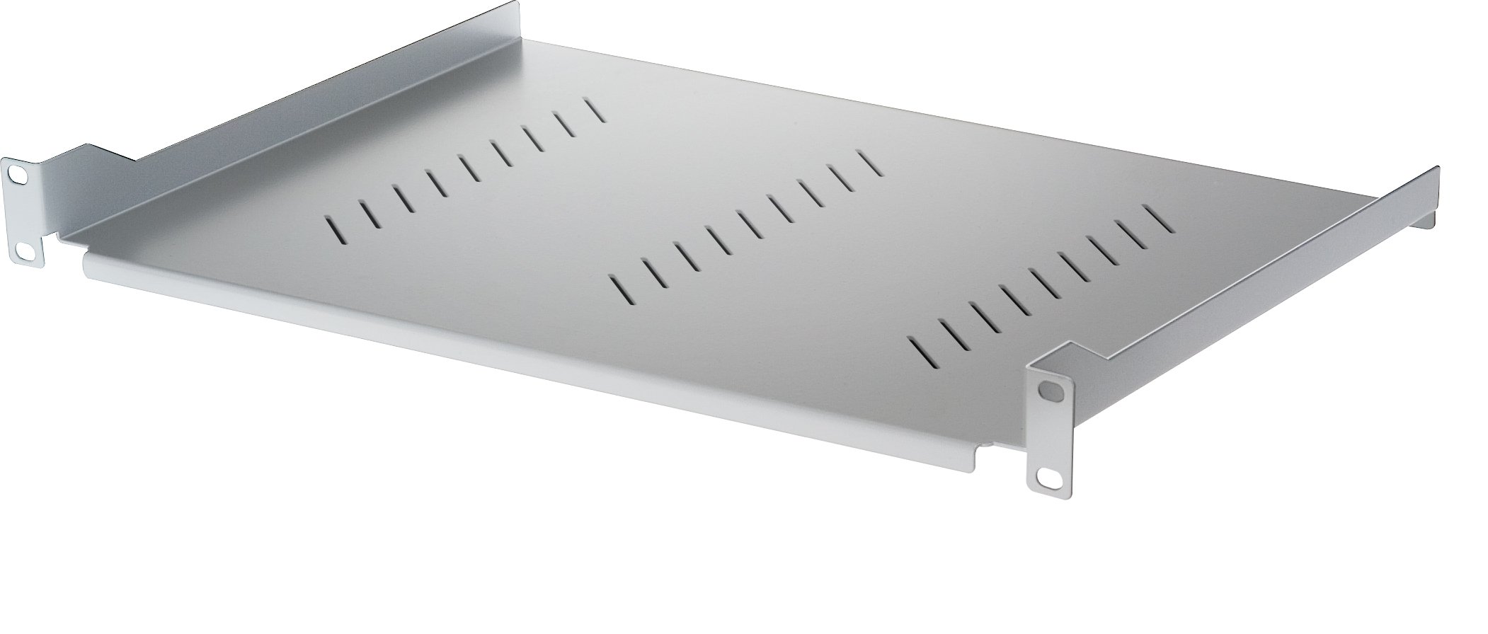 Mensola per Rack 19'' 350 mm 2U Grigia 2 punti