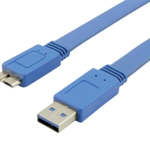 Cavo USB 3.2 Superspeed A maschio/MIC B maschio 1 m FLAT