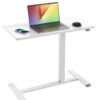Sit-Stand Scrivania Compatta Postazione di Lavoro con Altezza Regolabile