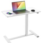 Sit-Stand Scrivania Compatta Postazione di Lavoro con Altezza Regolabile