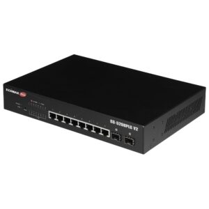 Smart Switch Web 10 porte Gigabit PoE+ 2 porte SFP, GS-5208PLG V2