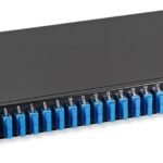 Cassetto Ottico 19'' con 24 bussole SC Duplex Monomodale Nero