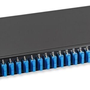 Cassetto Ottico 19'' con 24 bussole SC Duplex Monomodale Nero