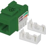 Frutto Keystone RJ45 Cat5e UTP Verde