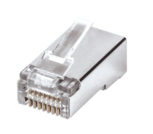 Confezione 50 plug modulari RJ45 passanti Cat5e FastCrimp