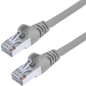 Cavo di rete Patch in Rame Schermato Cat. 5e Grigio F/UTP 10 m