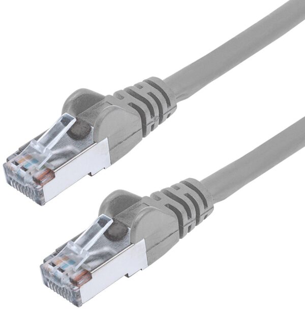 Cavo di rete Patch in Rame Schermato Cat. 5e Grigio F/UTP 10 m