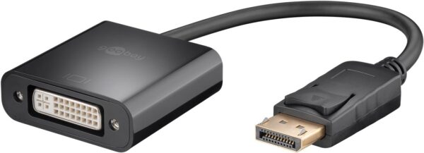 Cavo Monitor DisplayPort Maschio a DVI-D Femmina 20 cm Nero