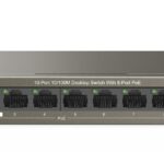 Switch Desktop 8 porte 10/100M PoE 63W TEF1110P-8-63W