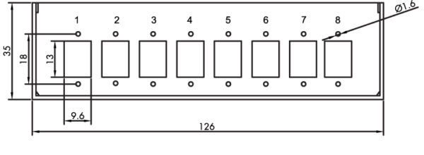 Scatola di Giunzione per Guida Top Hat in Fibra Ottica per Giunti LC o SC - immagine 9