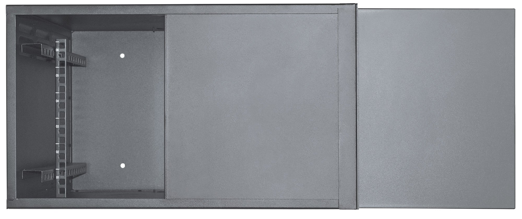 Armadio Rack 19'' a muro 6unità con serratura di sicurezza - immagine 9