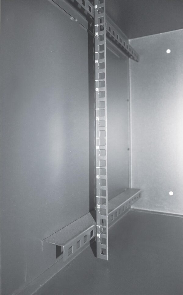 Armadio Rack 19'' a muro 9unità con serratura di sicurezza - immagine 8