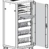 Armadio Rack 19'' 600x600 44U per Audio Video Nero - immagine 9