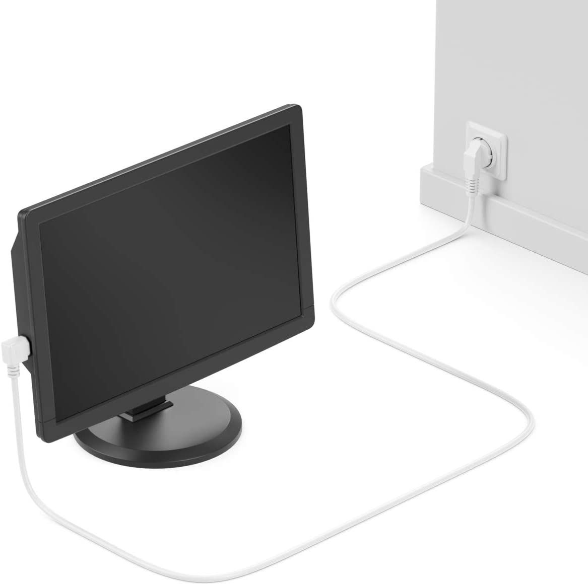 Cavo alimentazione C13 Angolato a Schuko Angolato 2 m Bianco - immagine 7