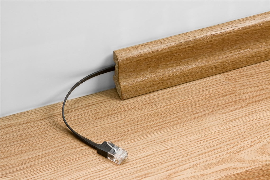 Cavo di rete Patch piatto in Rame Cat.6A U/UTP Bianco 0,5m - immagine 8