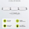 Caricatore Qi Wireless Caricabatterie 3in1 Stazione di Ricarica Pieghevole 15W - immagine 7